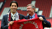 Dutch soccer player Ruud Van Nistelrooy (L) and Ma